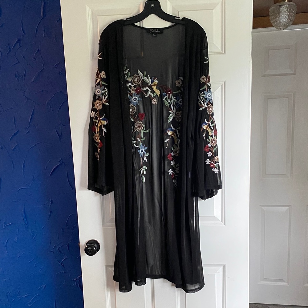Embroidered Kimono/Cover Up